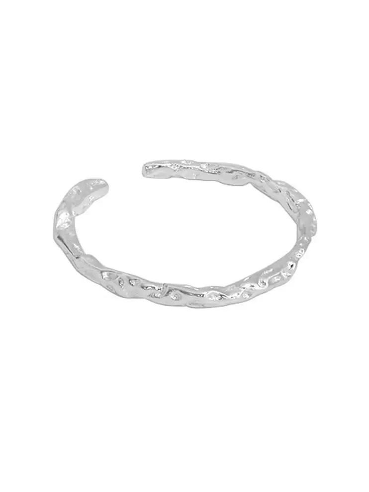 Minimalist Silver Open Ring
