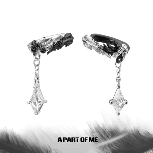 Crow Tear Gothic Ear Cuffs