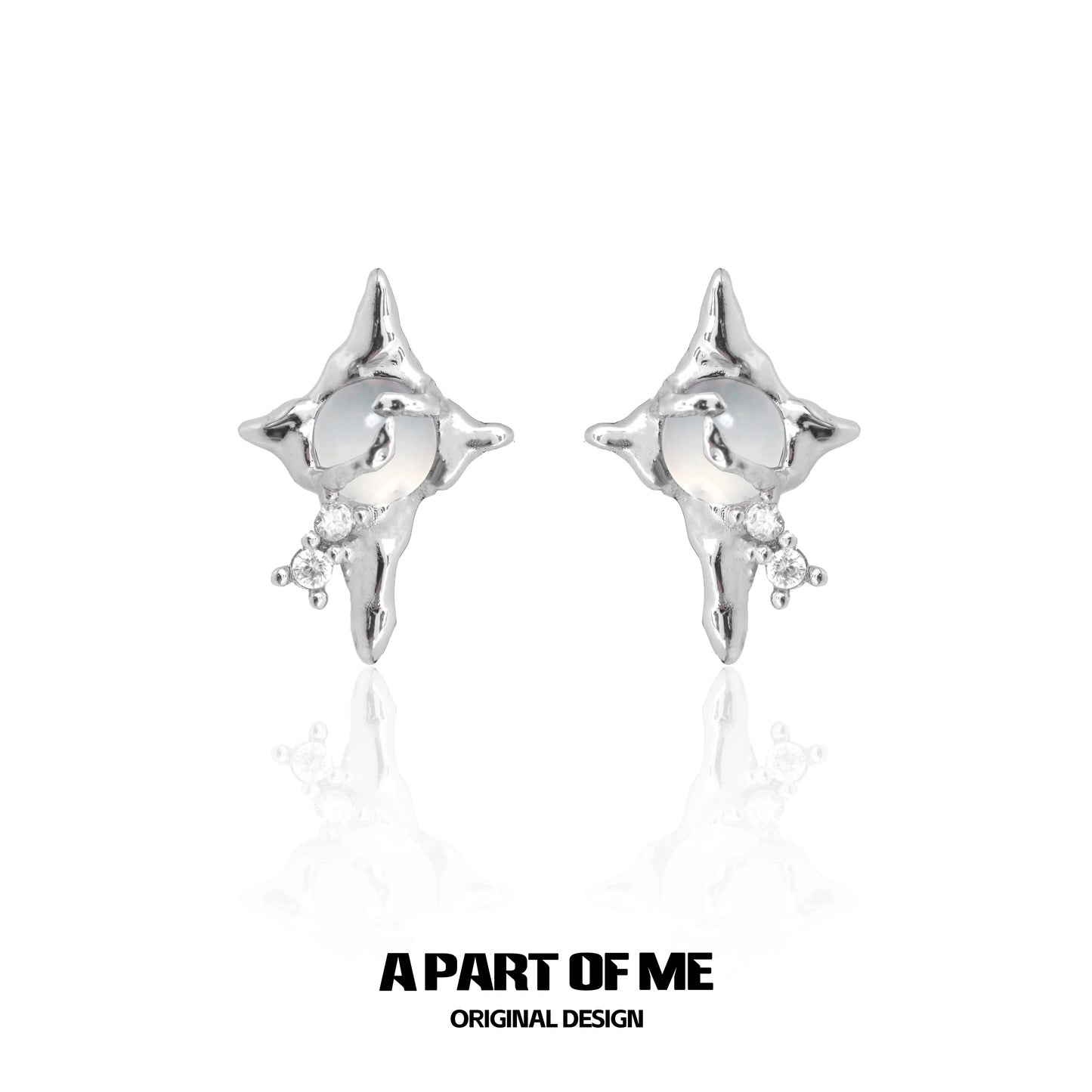 Agate Star Stud Earrings