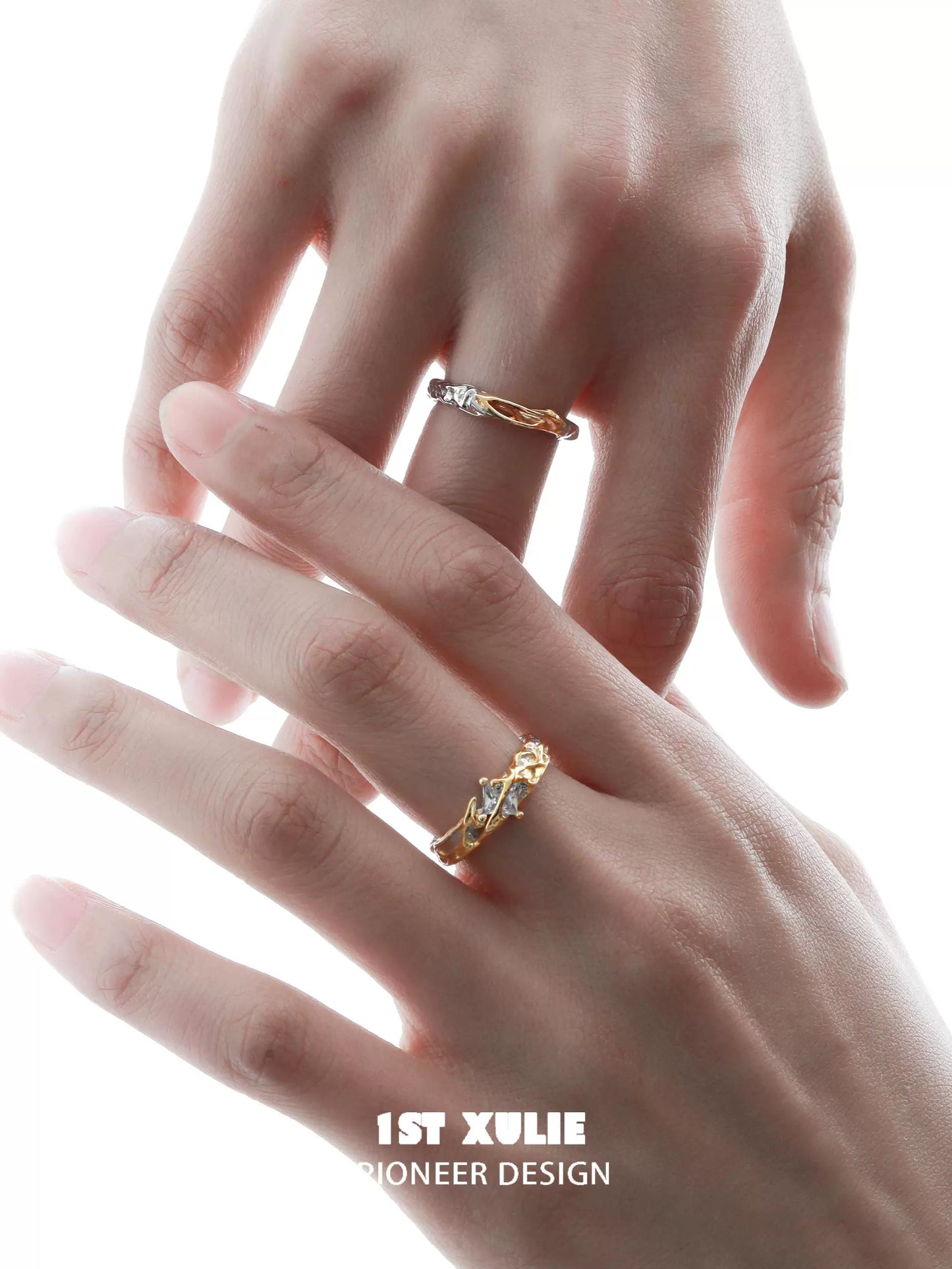 Radiant Charm Couple Rings