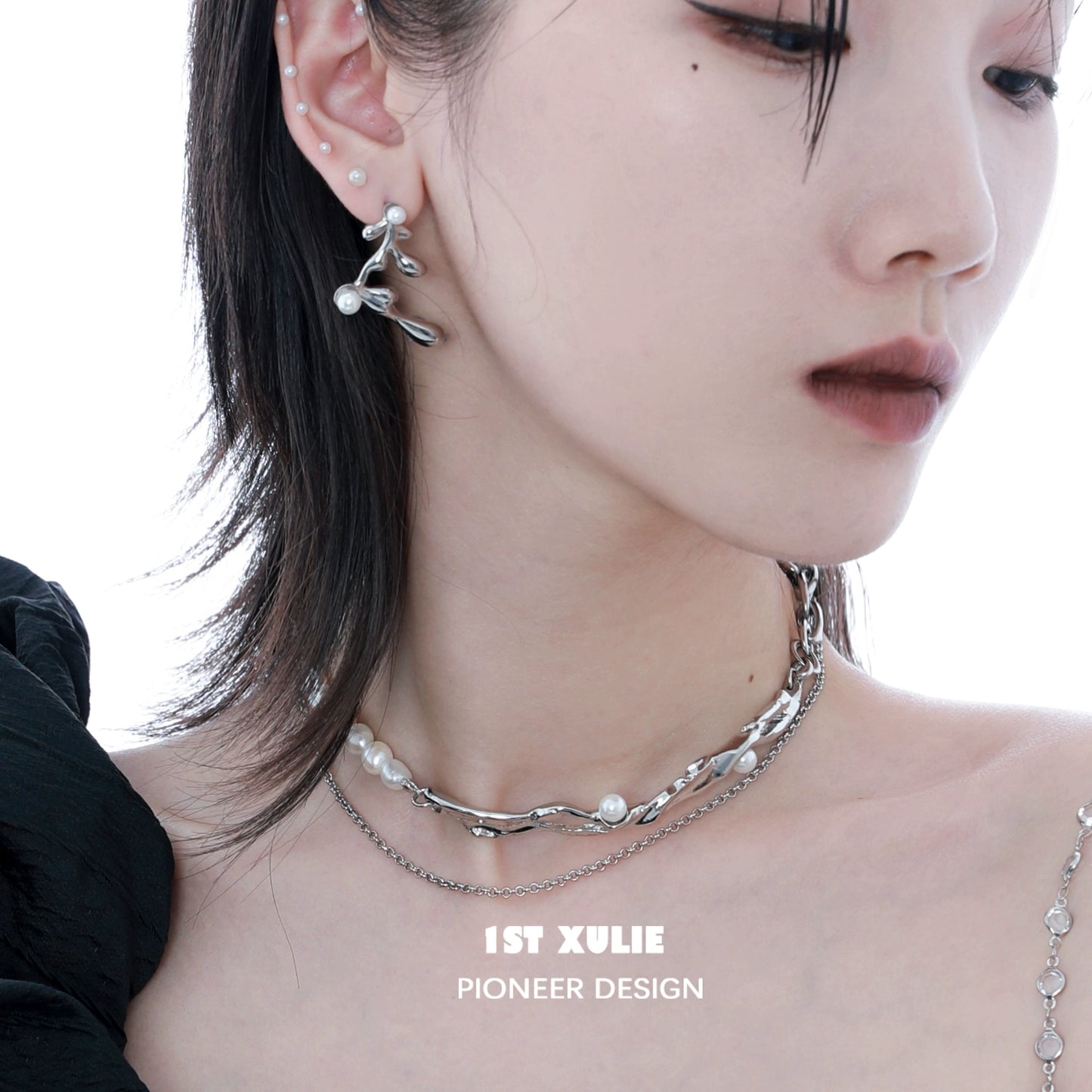 Y2K Sweet Pearl Textured Choker