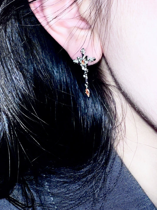 "Butterfly of Redemption" Cross Earrings