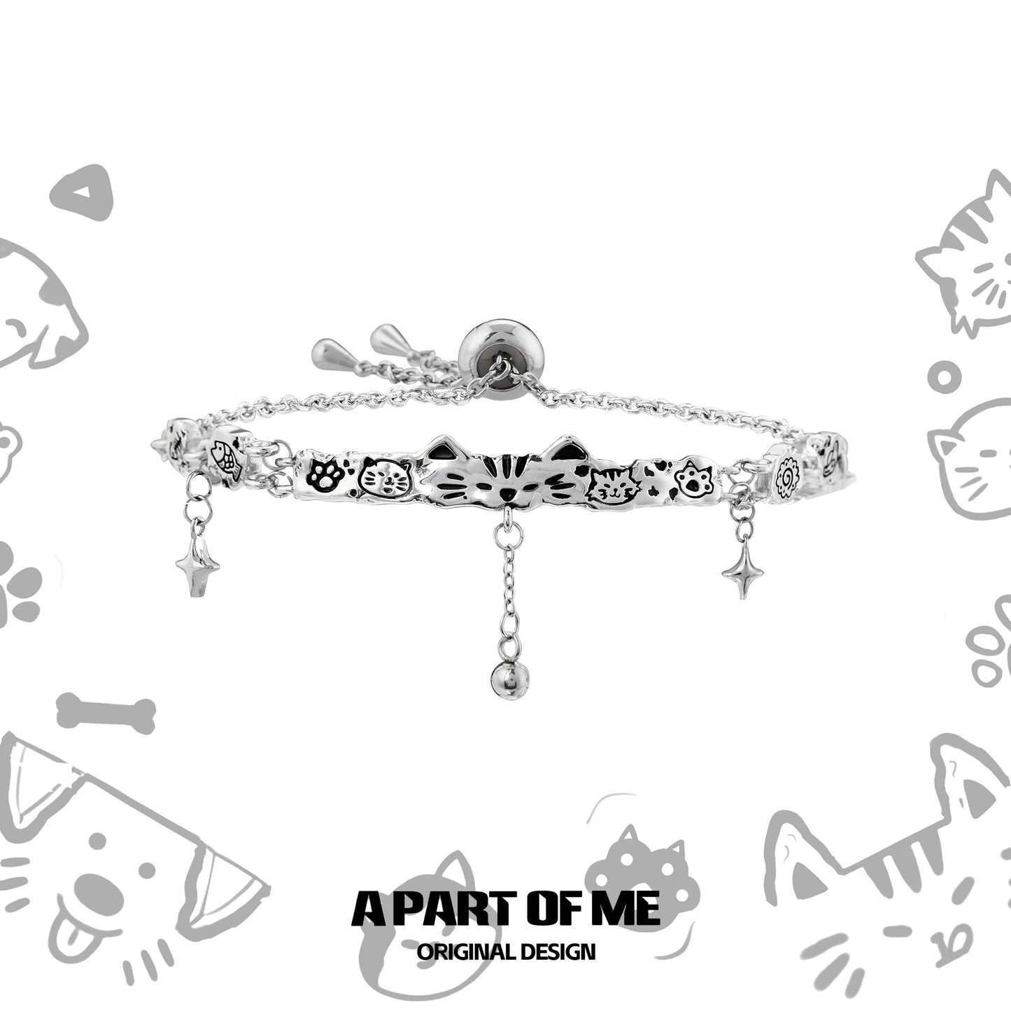 Graffiti Puppy Cat Cute Bracelet