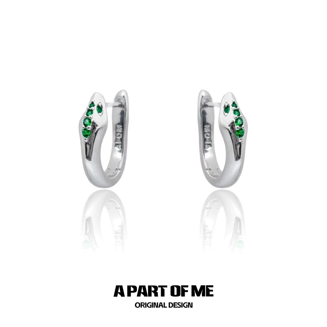 Court Snake Stud Earrings