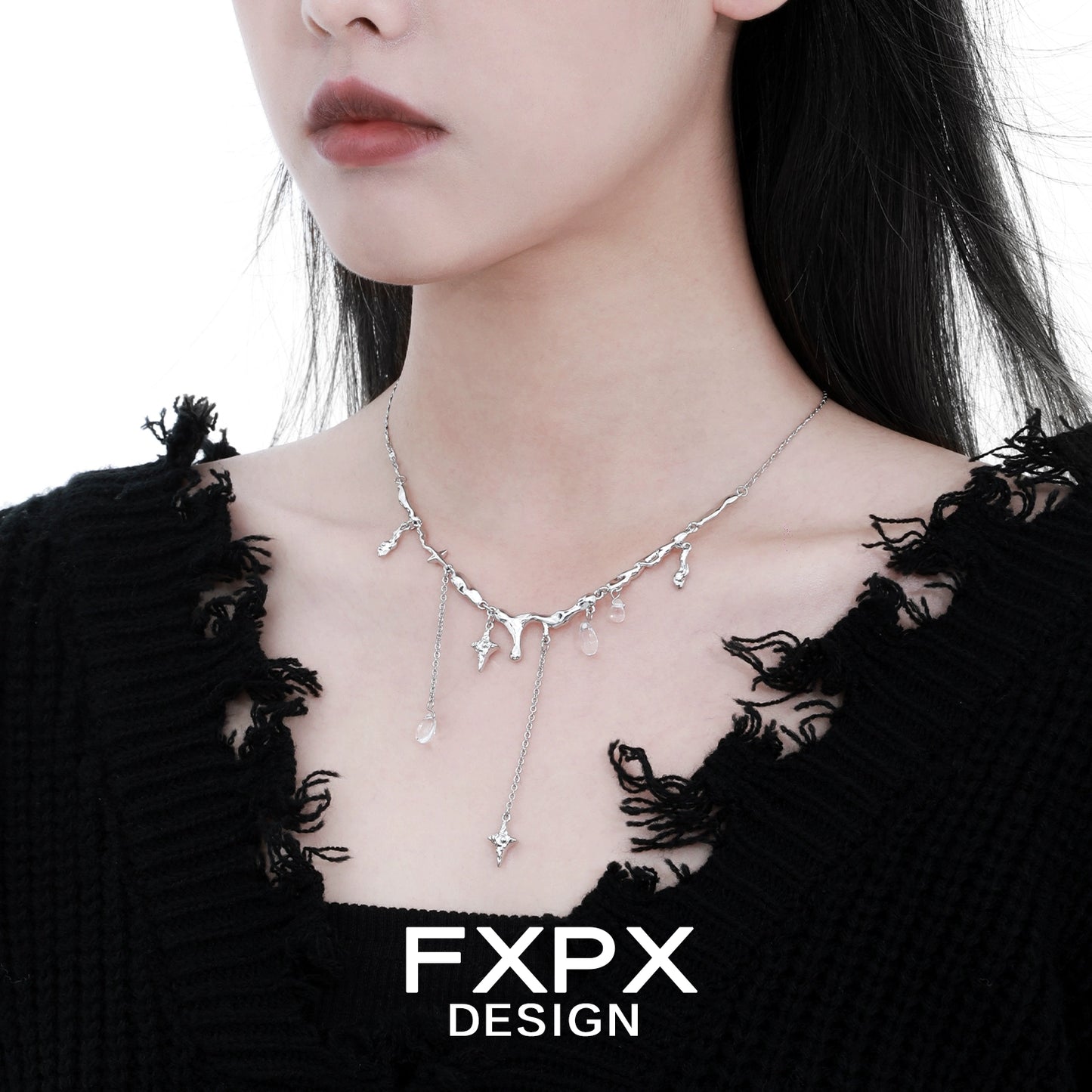 Galactic Meteor Tassel Necklace