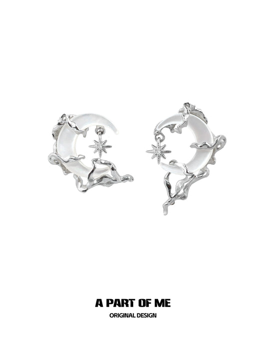 Silent Moon Shell Earrings