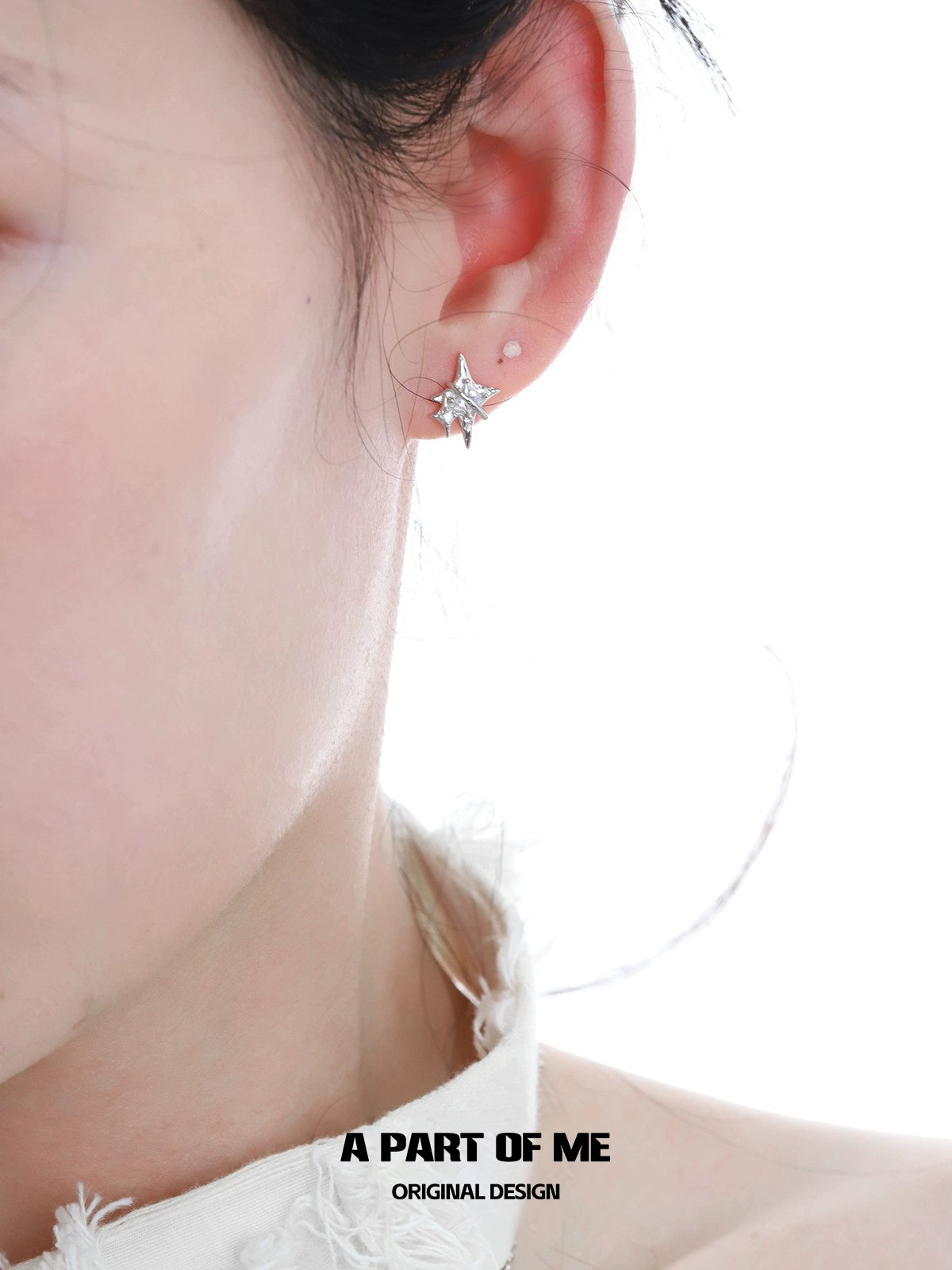 Sparkling Star Stud Earrings