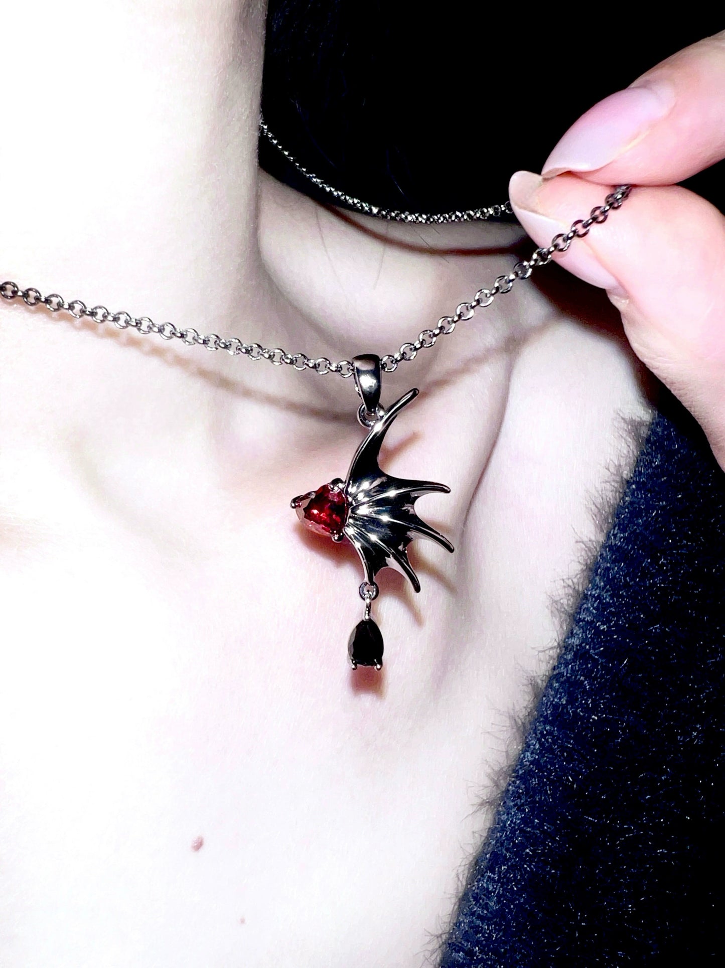 "Demon Wing" Gothic Necklace