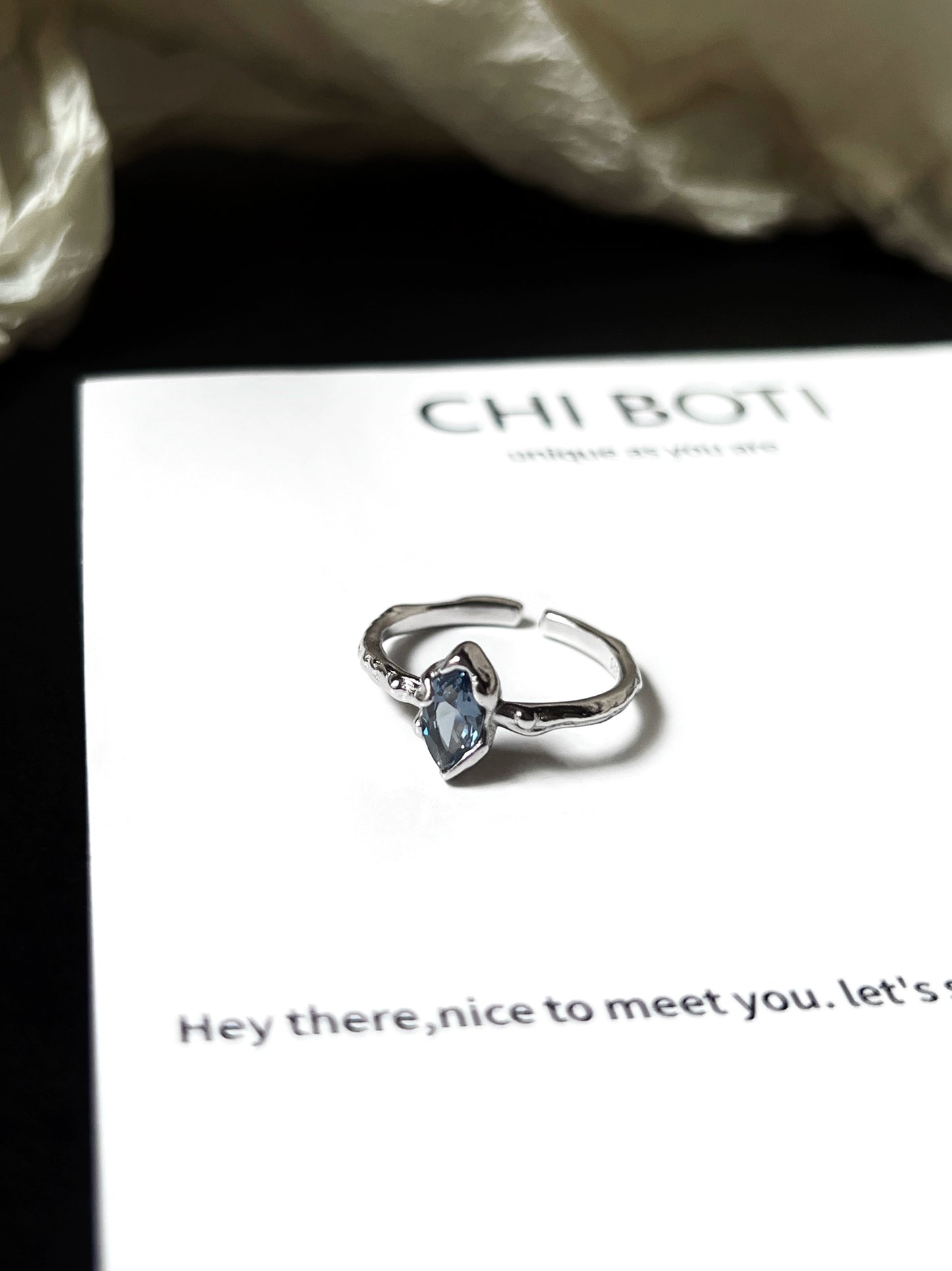 "Silence Ice" Mysticism Ring