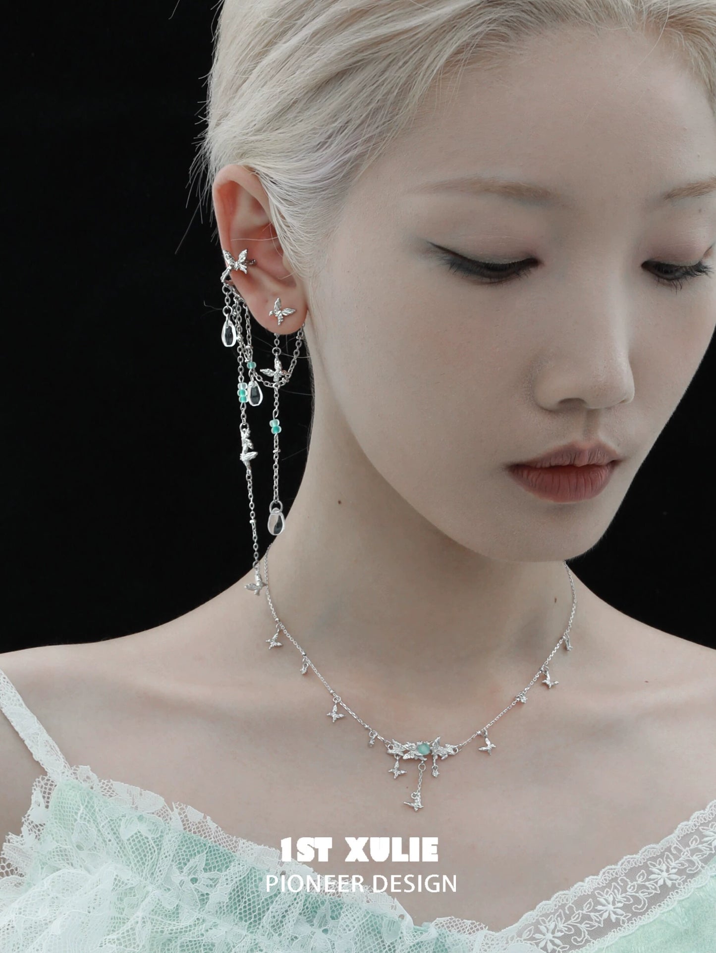 Mint Mambo Butterfly Necklace