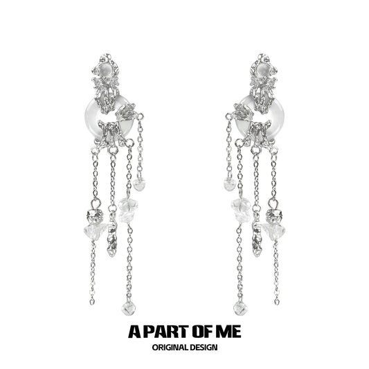 Wind Chime Crystal Earrings