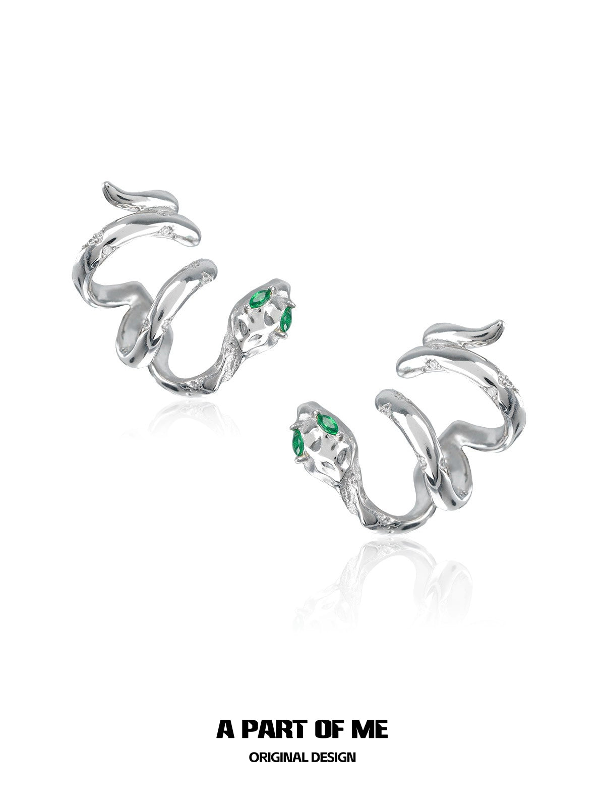 Slytherin Snake Wrap Earrings