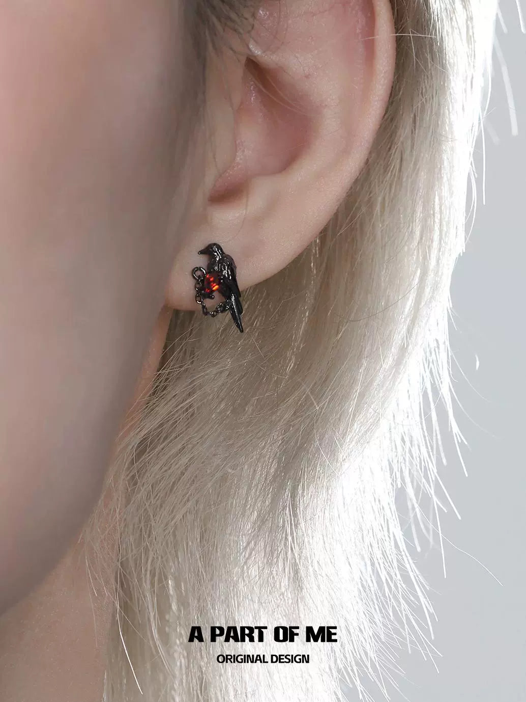 Dark Raven Edgy Earrings