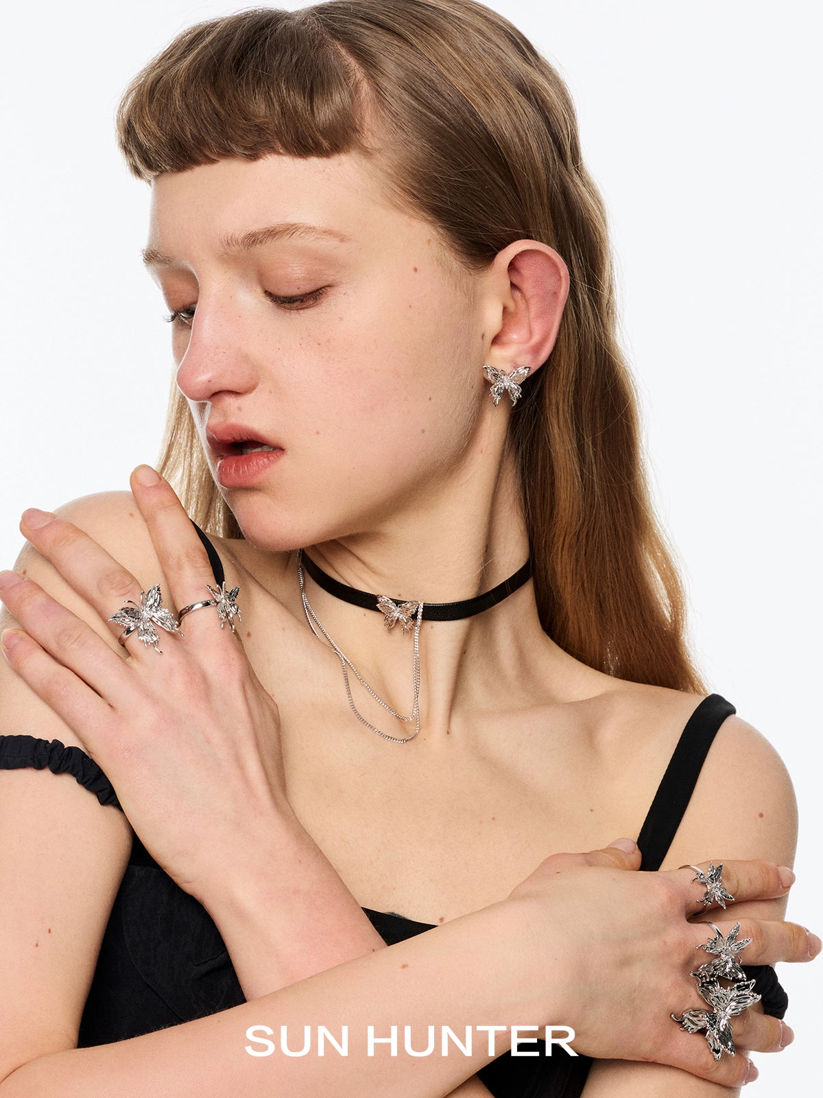 Madame Butterfly Tassel Ear Cuffs