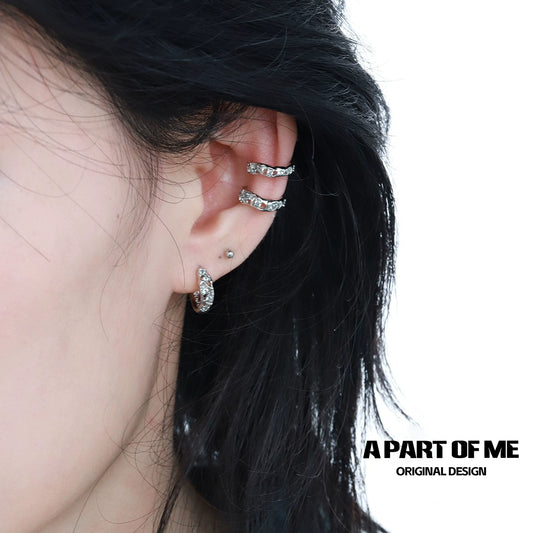 Icy Blue Zircon Chill Ear Cuffs