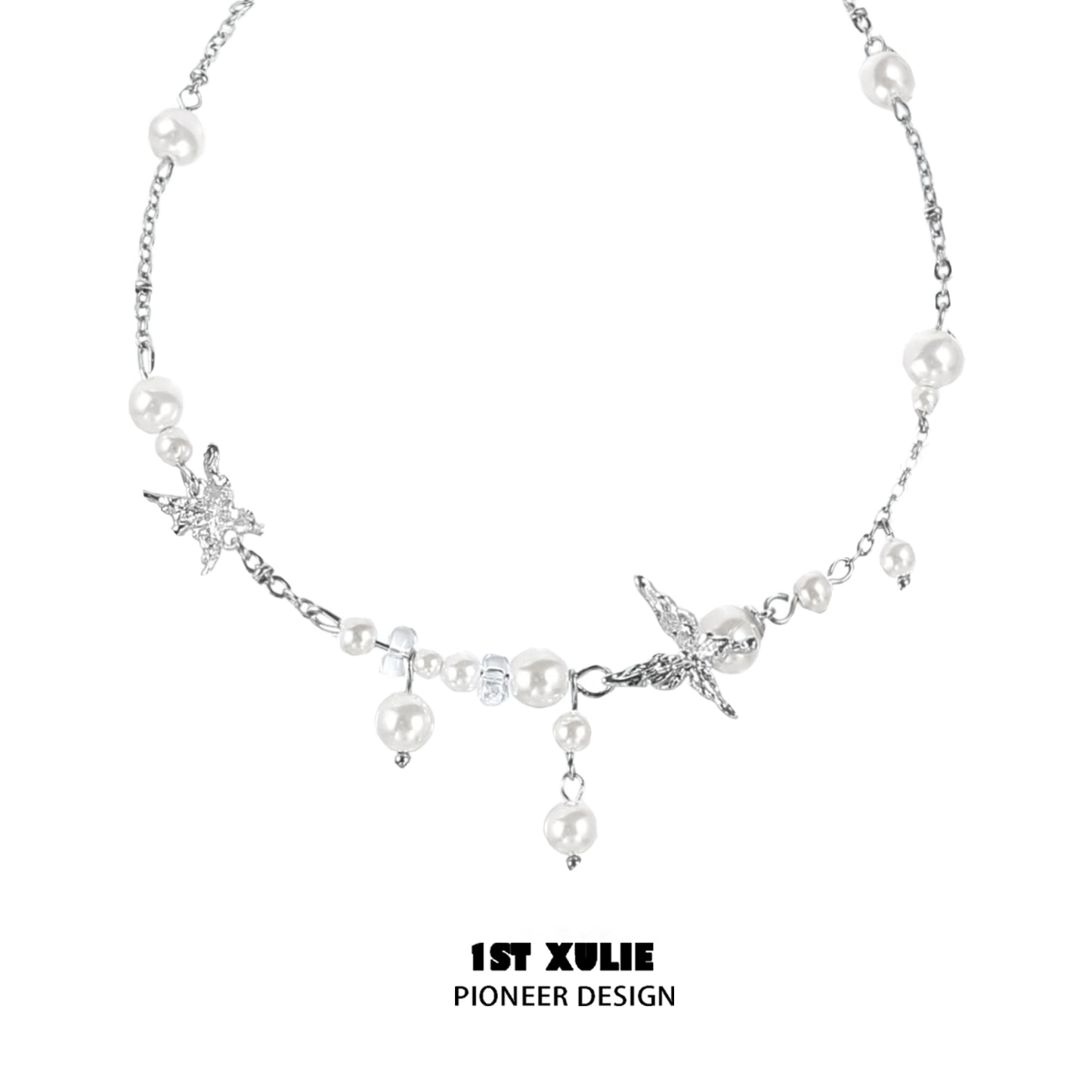 Dream Wings Pearl Necklace