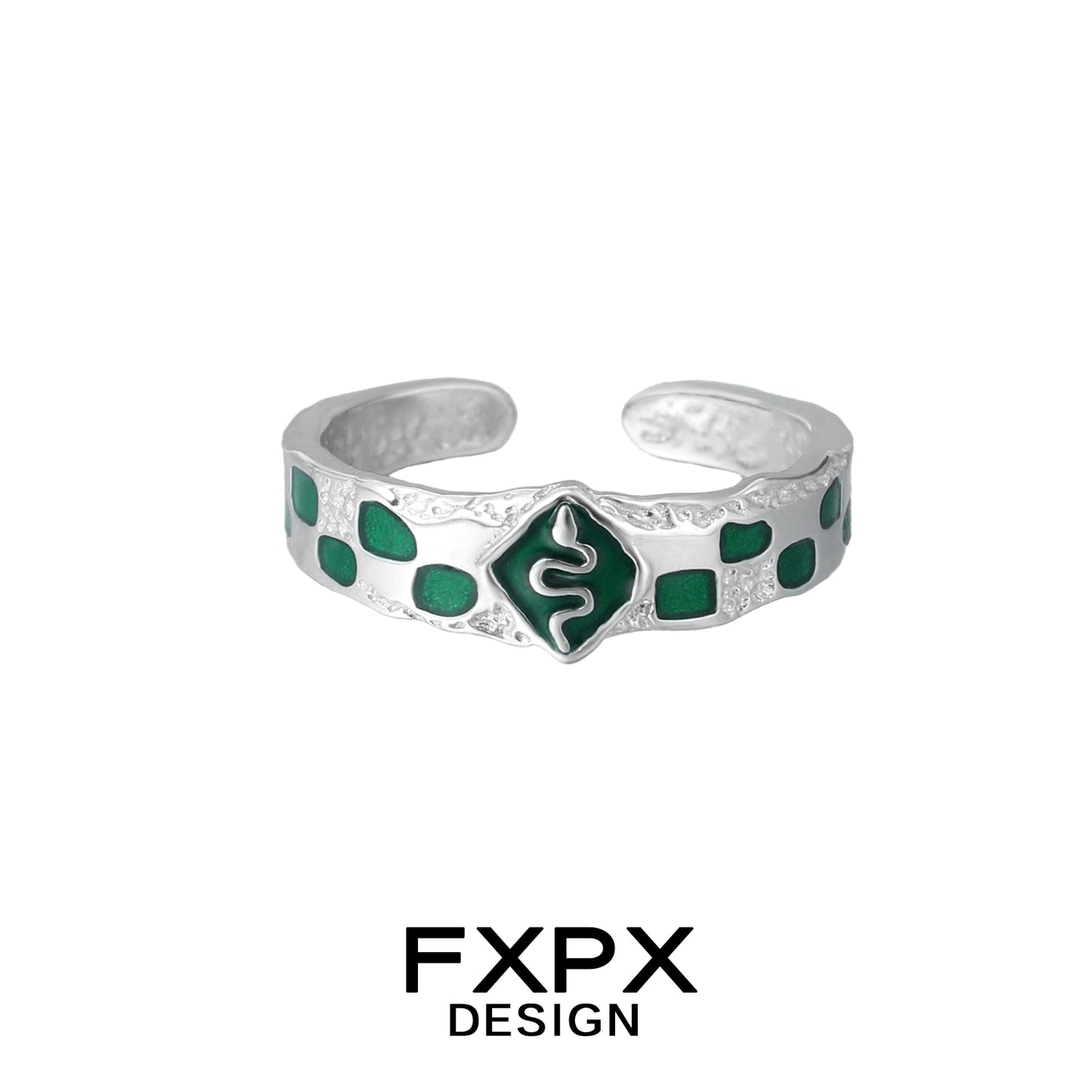 Court Green Snake Ring