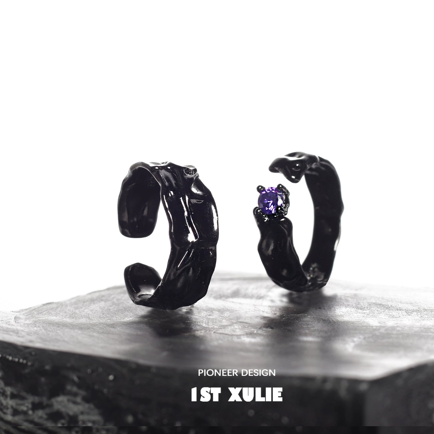 Y2K Gothic Charm Couple Rings