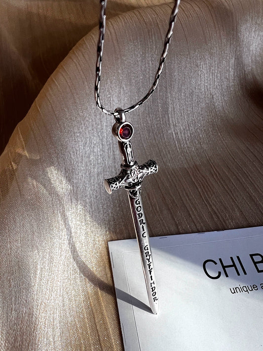 "Gryffindor Sword" Zircon Necklace