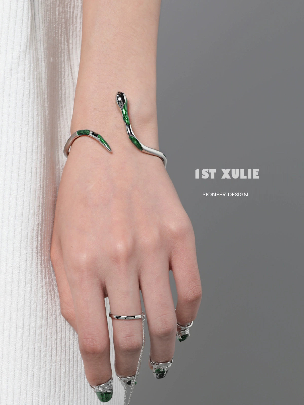 Y2K Slytherin Snake Cool Girl Bracelet