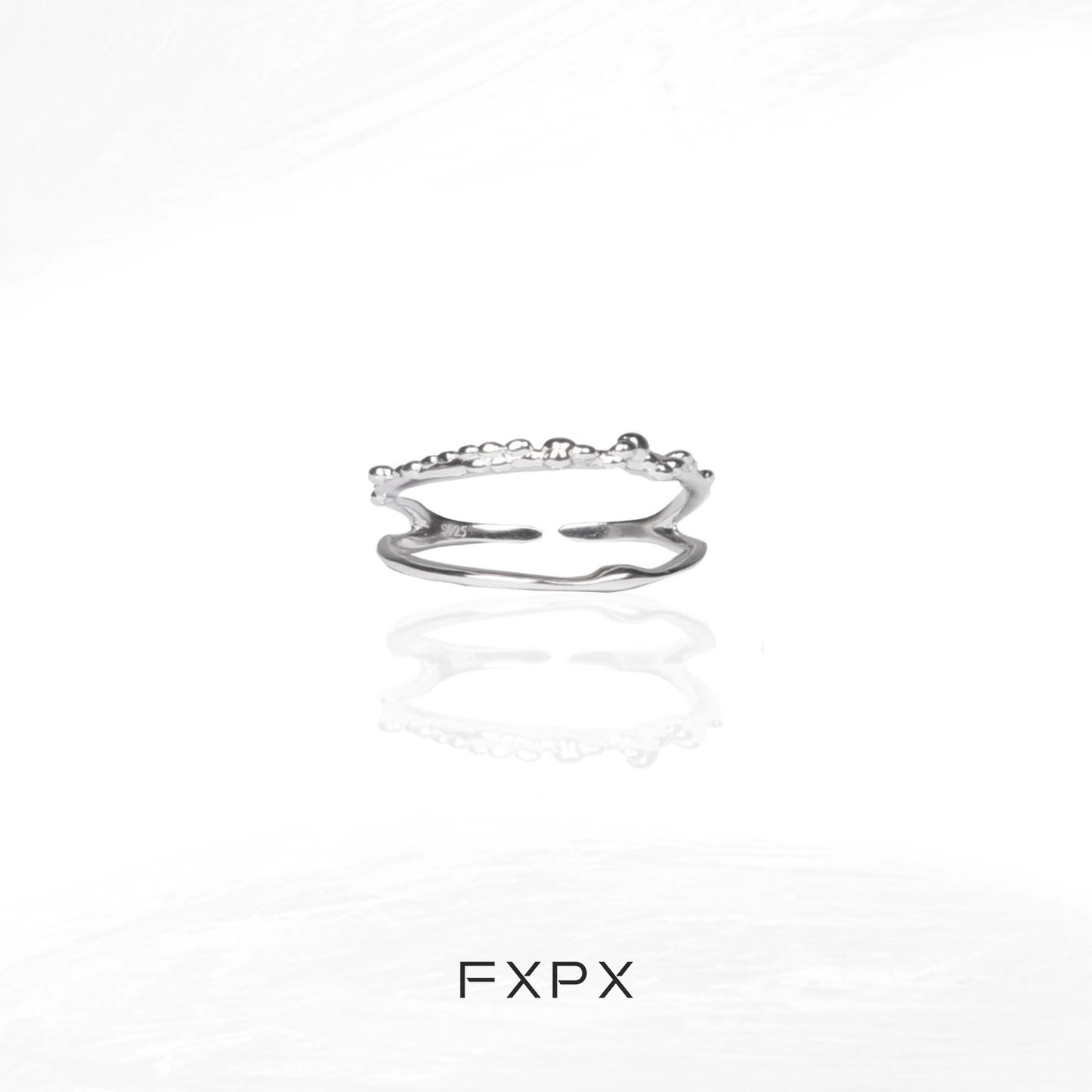 Minimalist Double Layer Ring