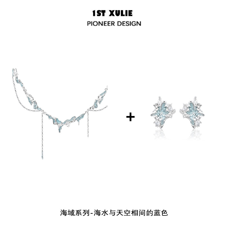 Ocean Breeze Tassel Clavicle Necklace