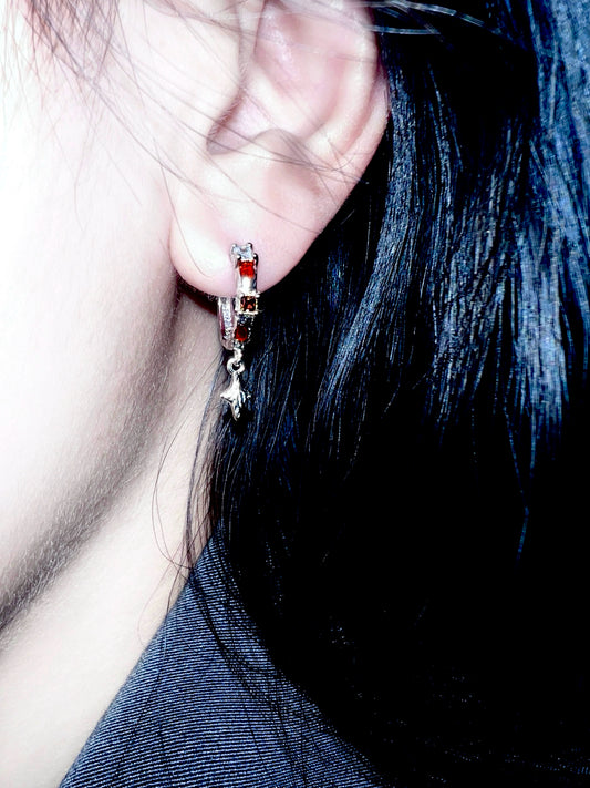 "Chess Girl" Key Earrings