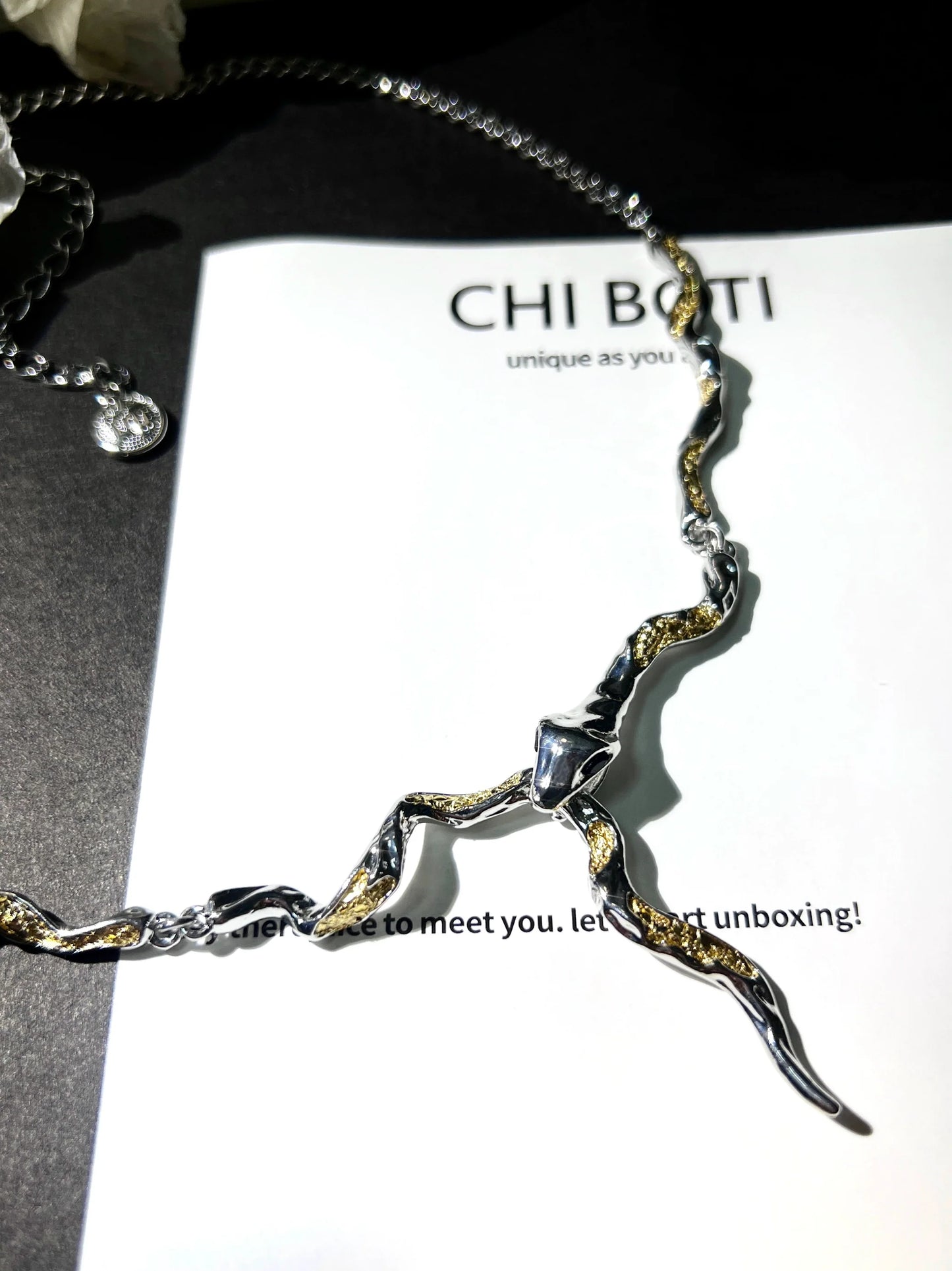 "Golden Snake" Gothic Necklace