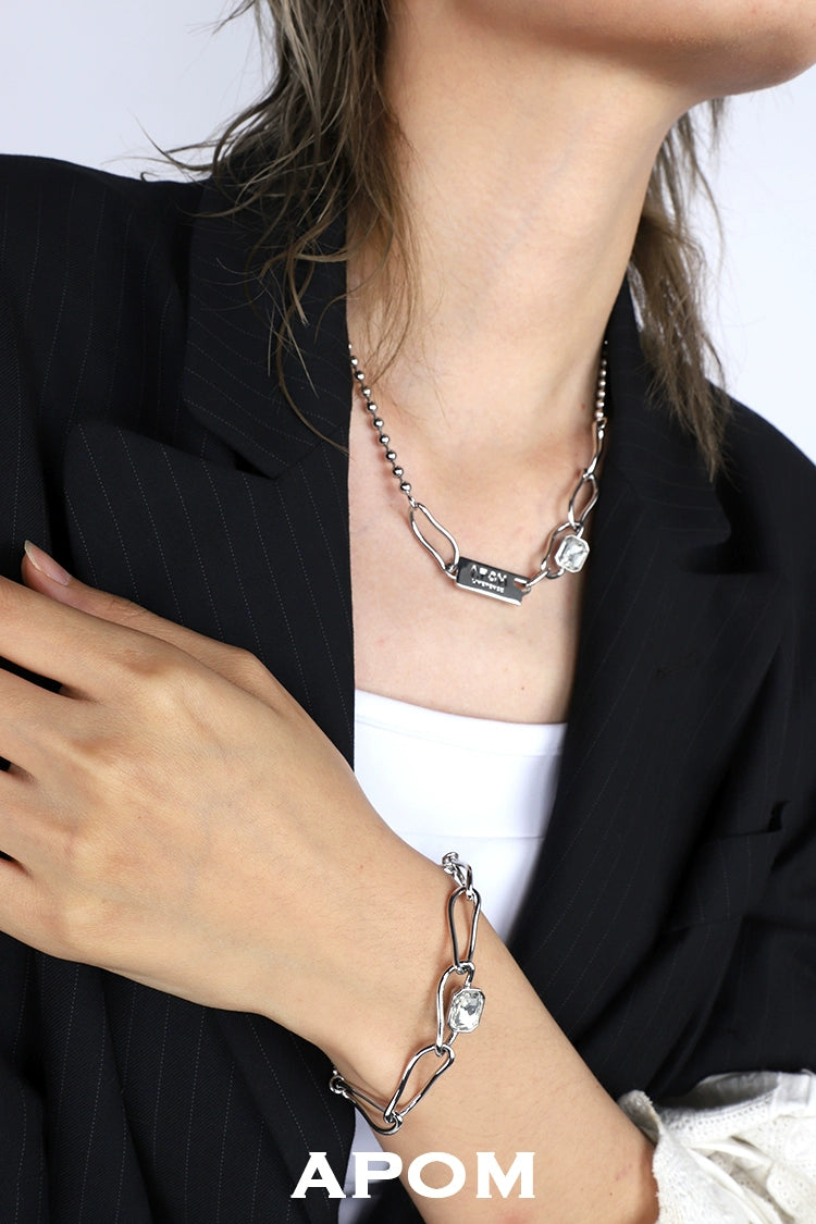 Rebel Gemstone Chain Necklace