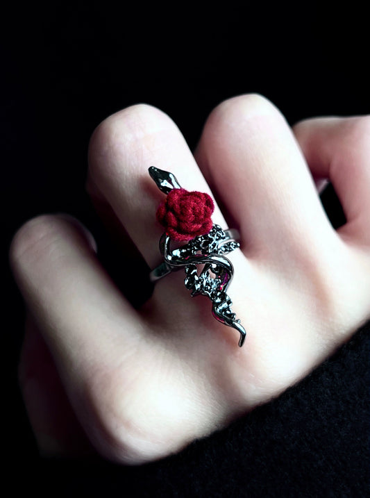 "Rose Snake" Wrap Ring