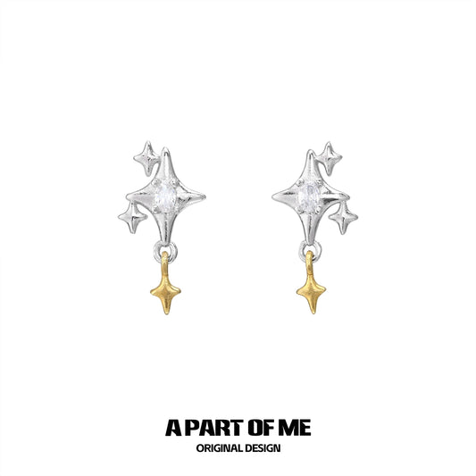 Twinkle Stars Stud Earrings