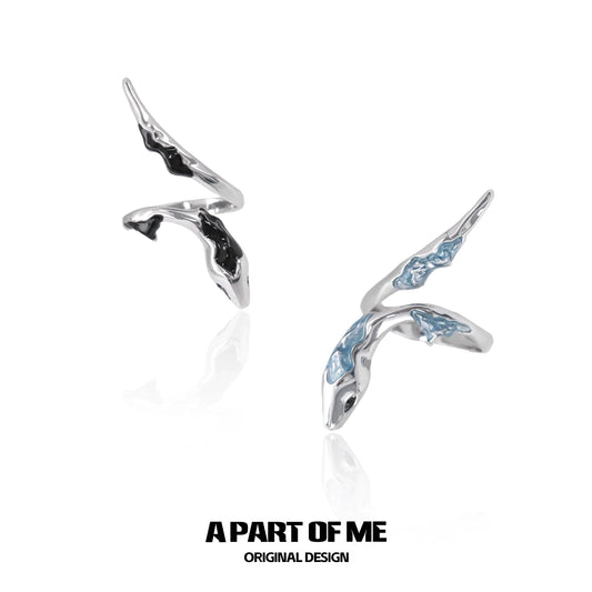 Slytherin Black & Ice Ring