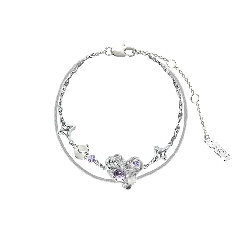 Starry Sky Purple Moon Bracelet