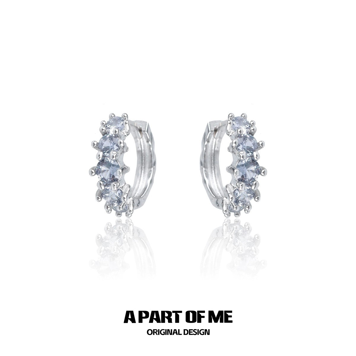 Zircon Gradient Spike Ear Cuffs