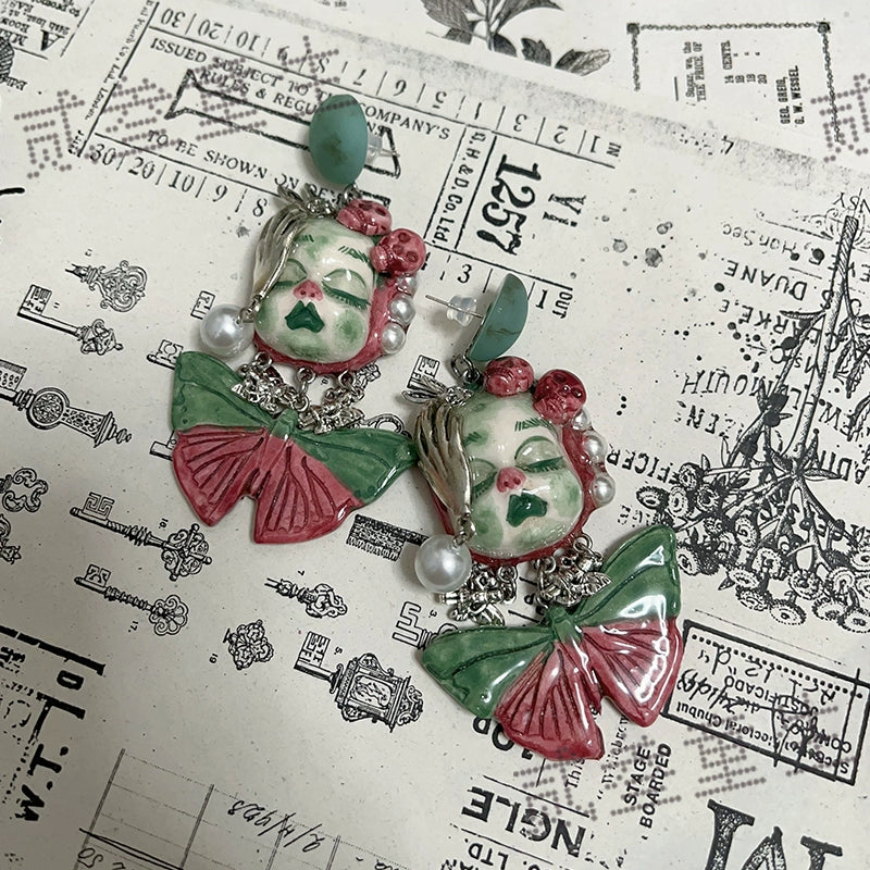 Earrings & Ear Cuffs-Ersan Tongsheng Original Handmade Niche Butterfly Earrings Personality Cute Sweet Hot Cool Earrings Earrings Gift