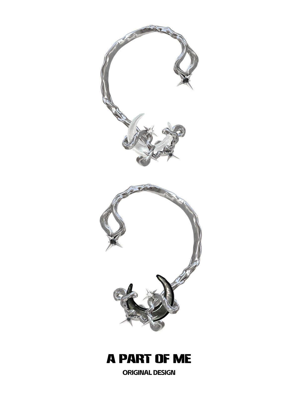 Moon Dream Silver Ear Clip