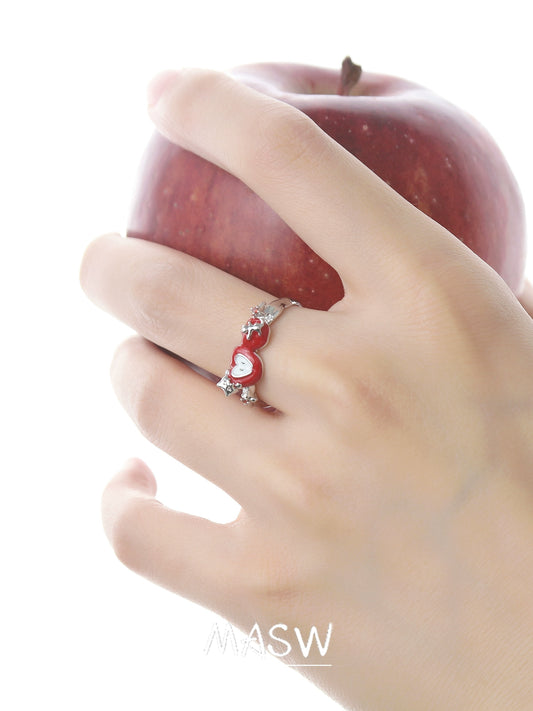 Fairy Tale Red Apple Ring