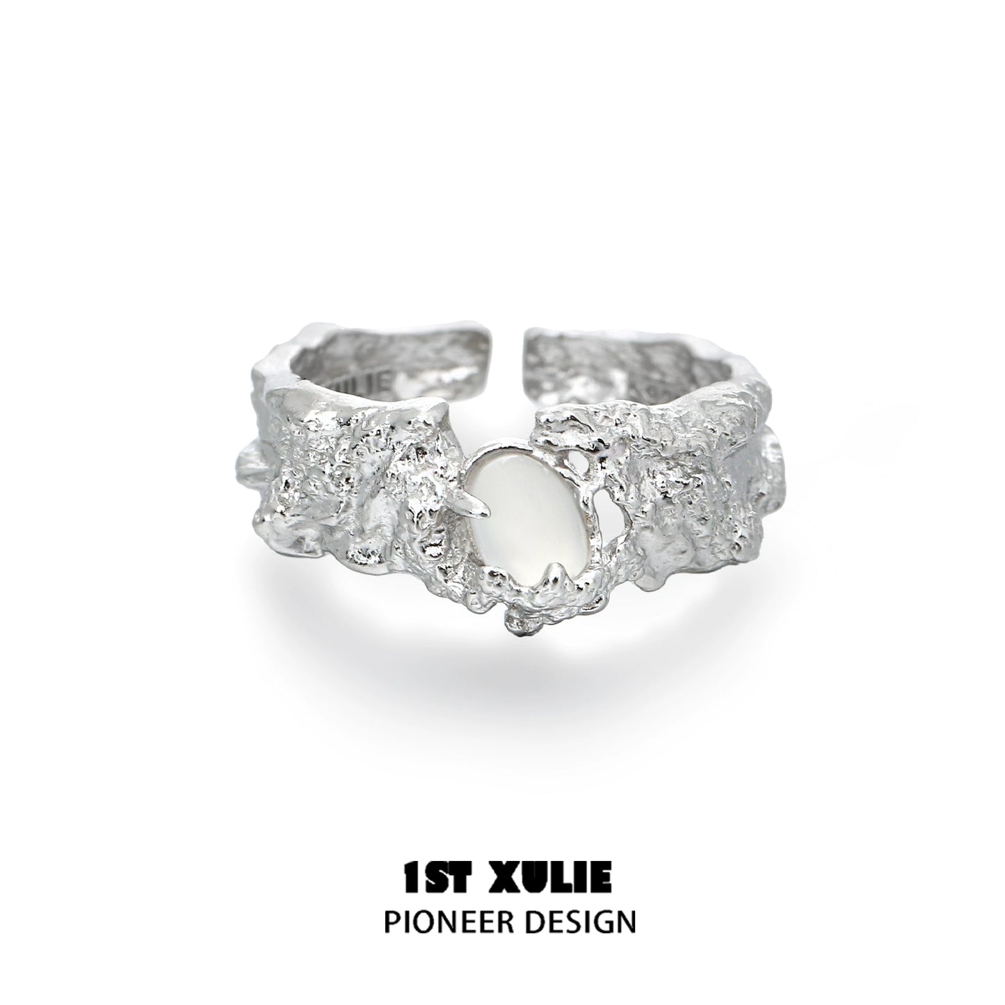 Eternal Frost White Agate Ring