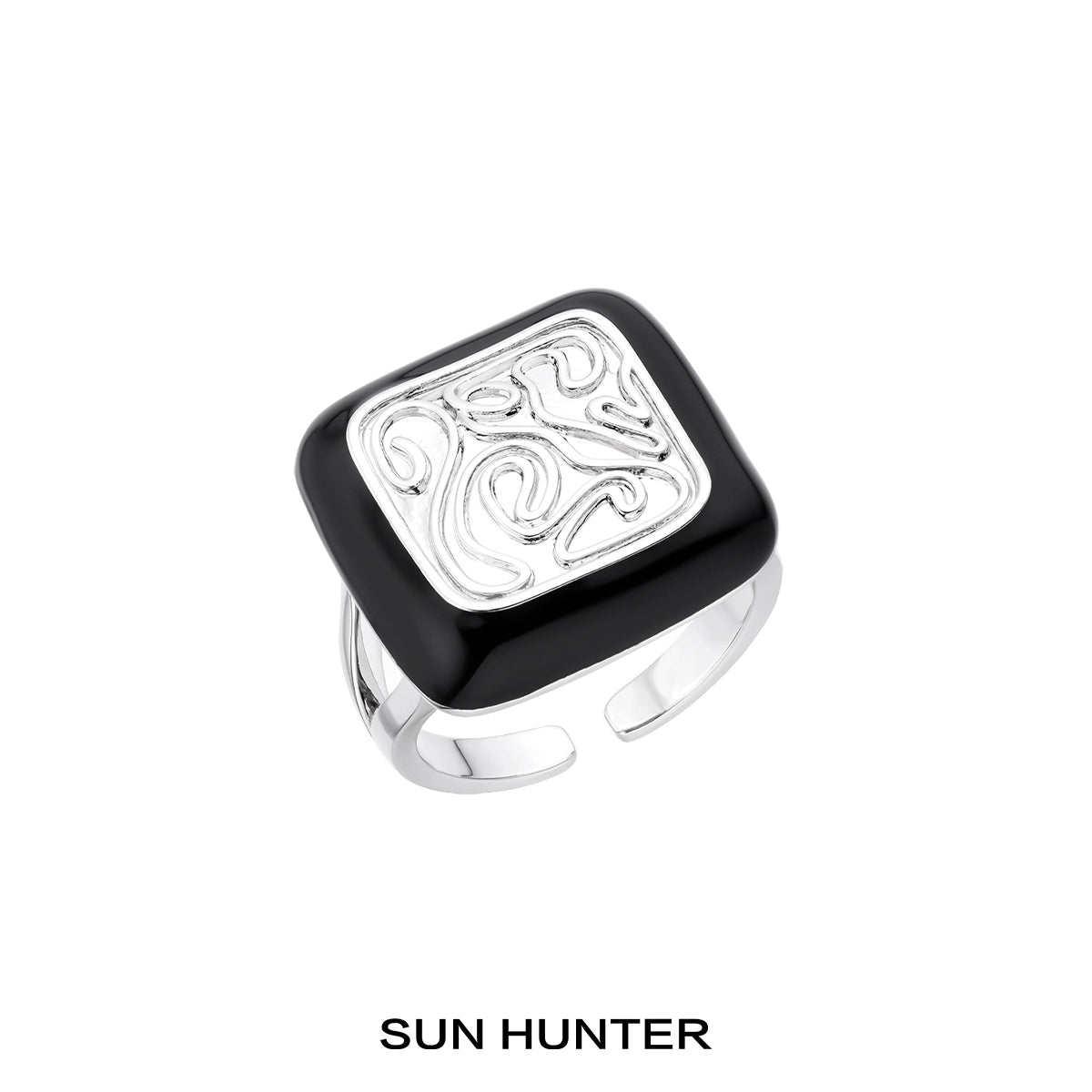 Retro Gold Silver Coin Ring