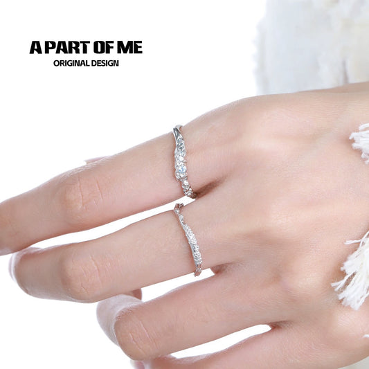 Minimalist Lunar Texture Ring