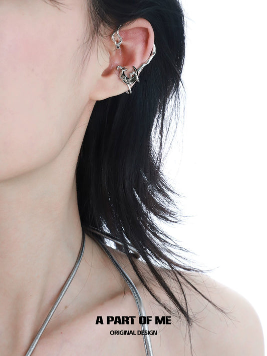Moon Dream Silver Ear Clip