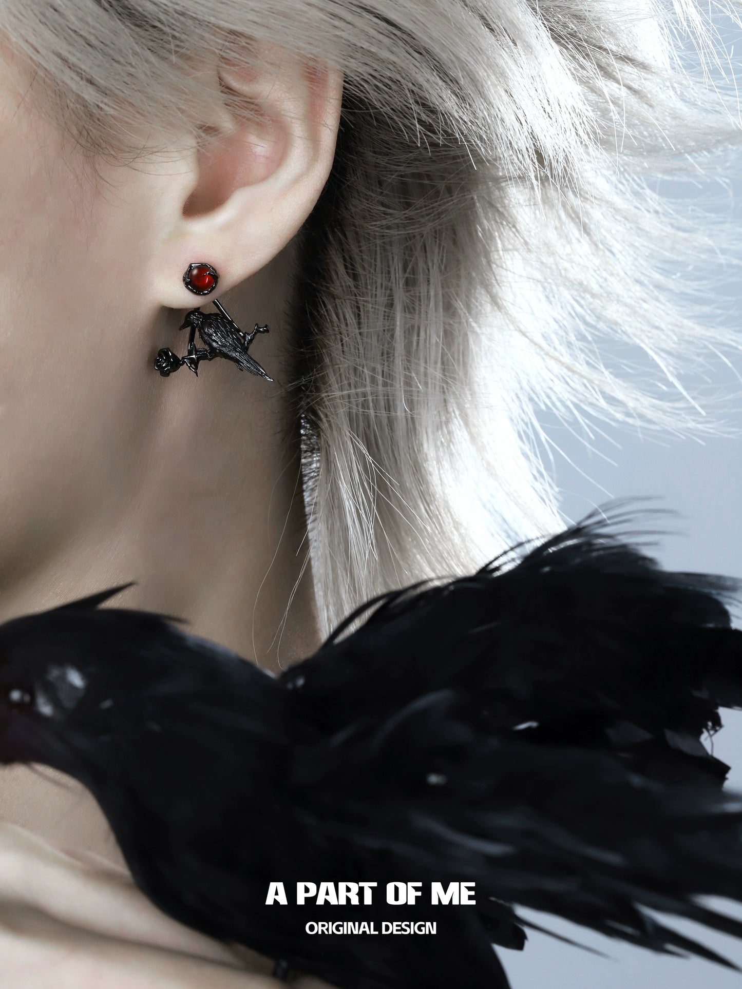 Dark Meets Rose Removable Earrings
