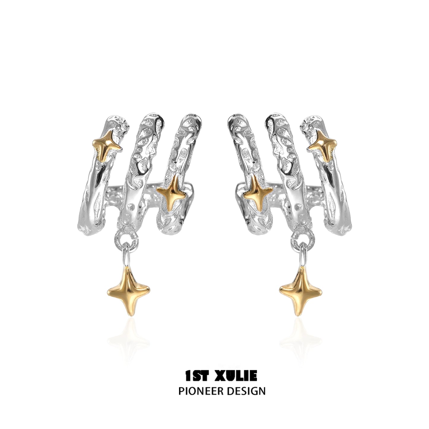 Galactic Tetragonal Stars Earrings