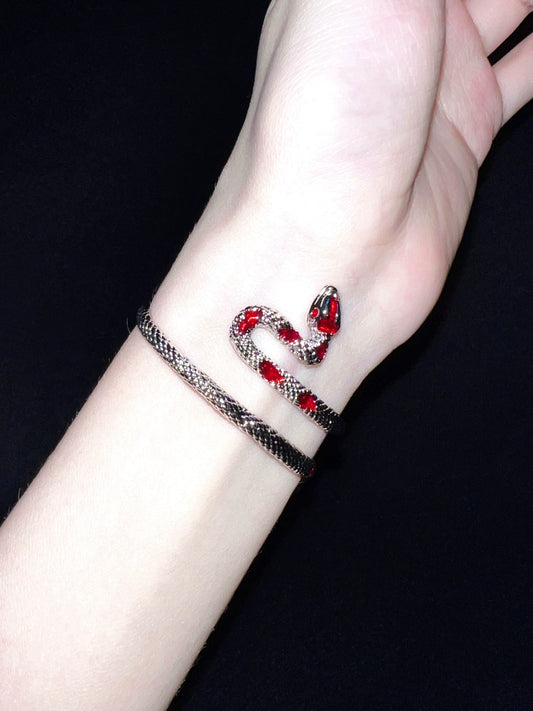 "Night Snake" Wrap Bracelet