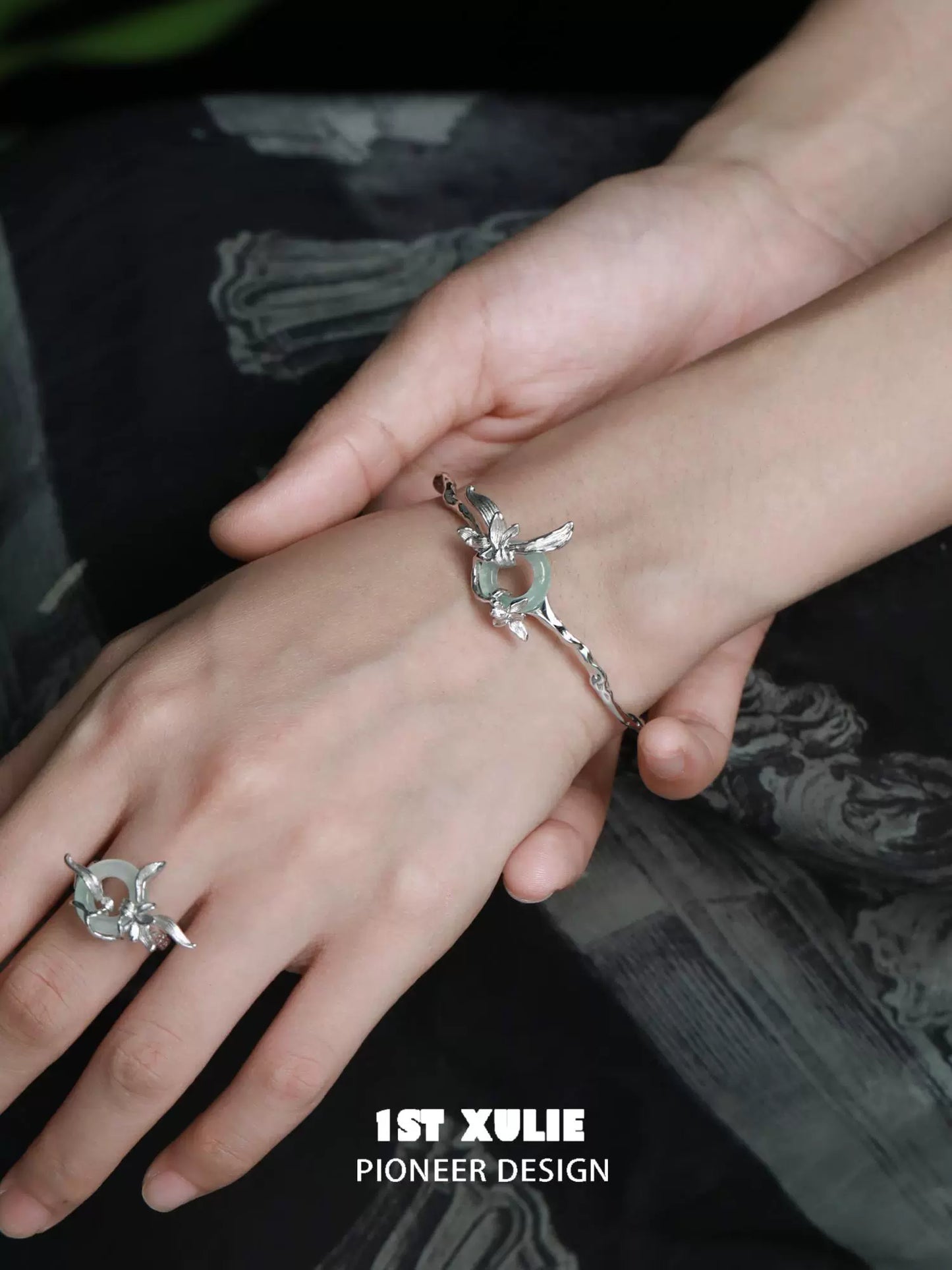 Iris Safety Buckle Silver Bracelet