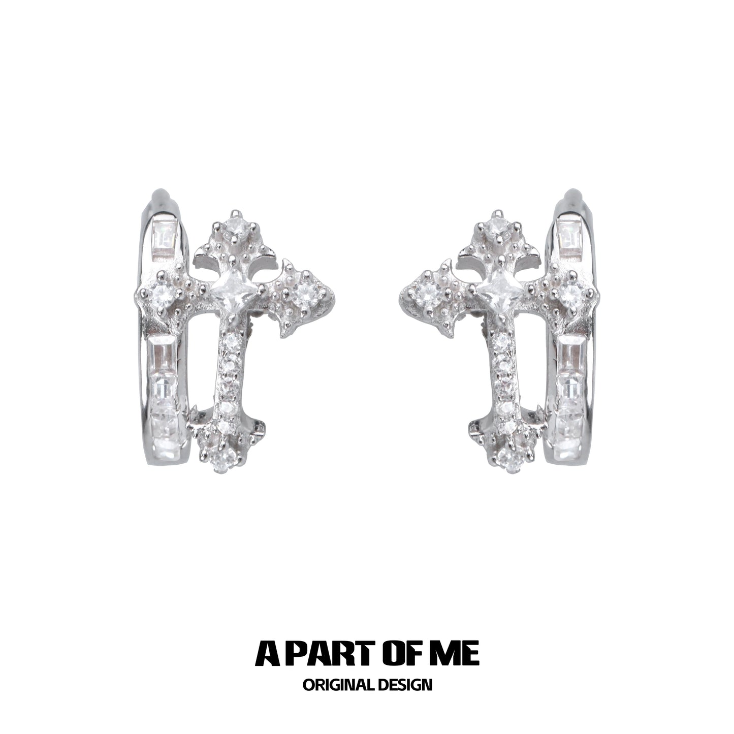 Cross Zircon Ear Buckle