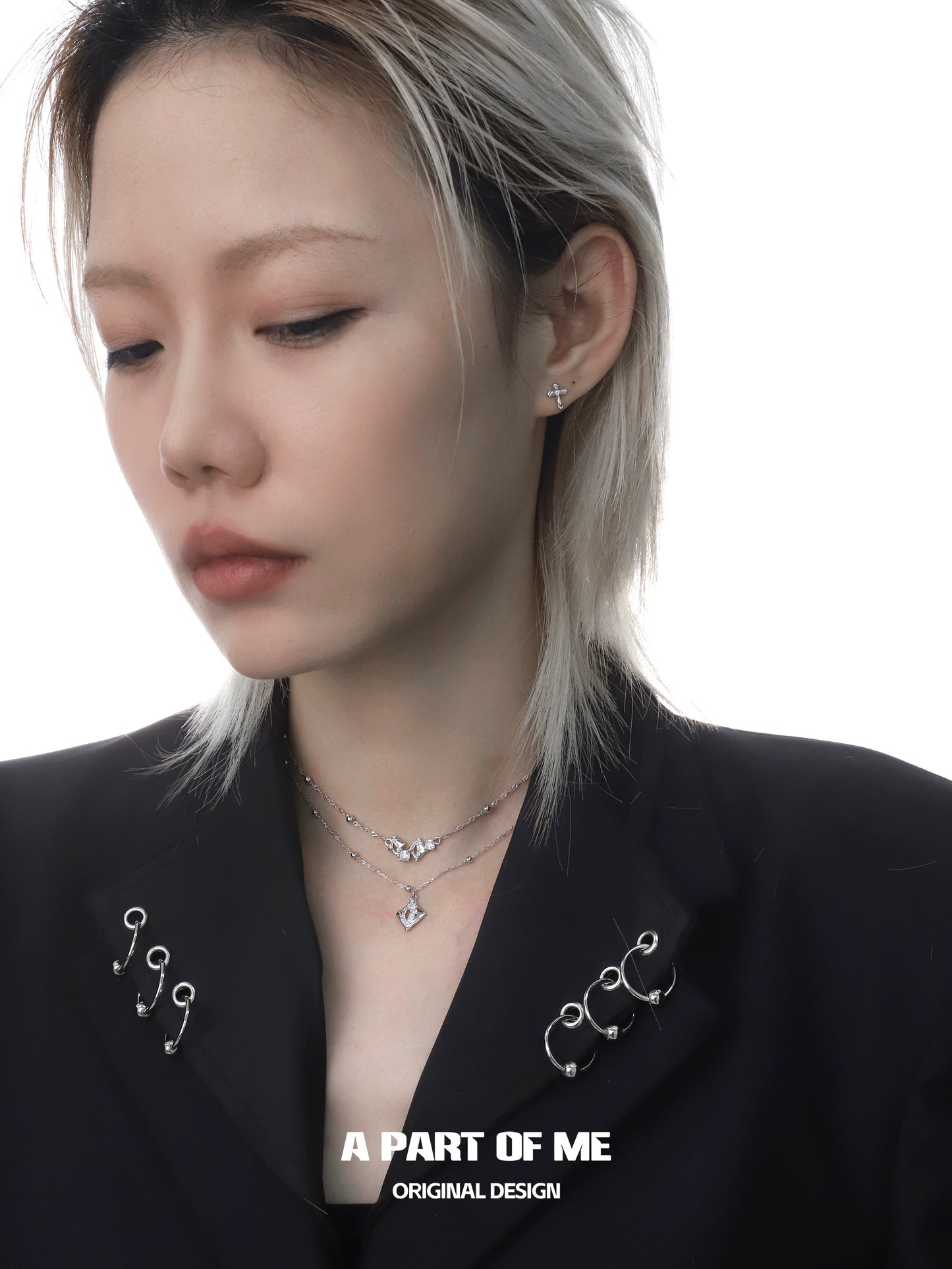 Light of Faith Cross Silver Earrings