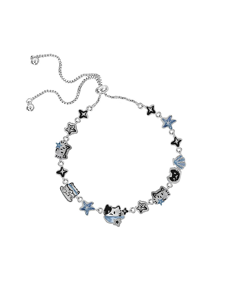 Denim Blue Cat Bracelet