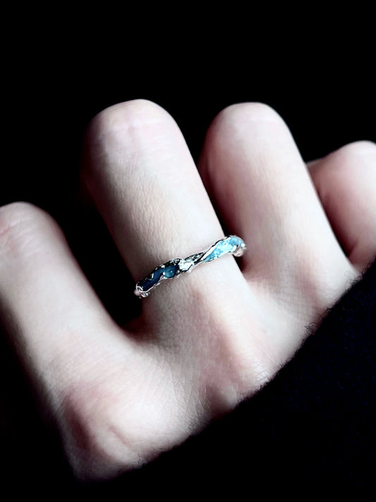 "River of Freedom" Blue Ring