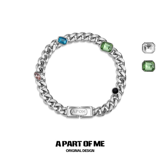 Hip Hop Gem Cuban Bracelet